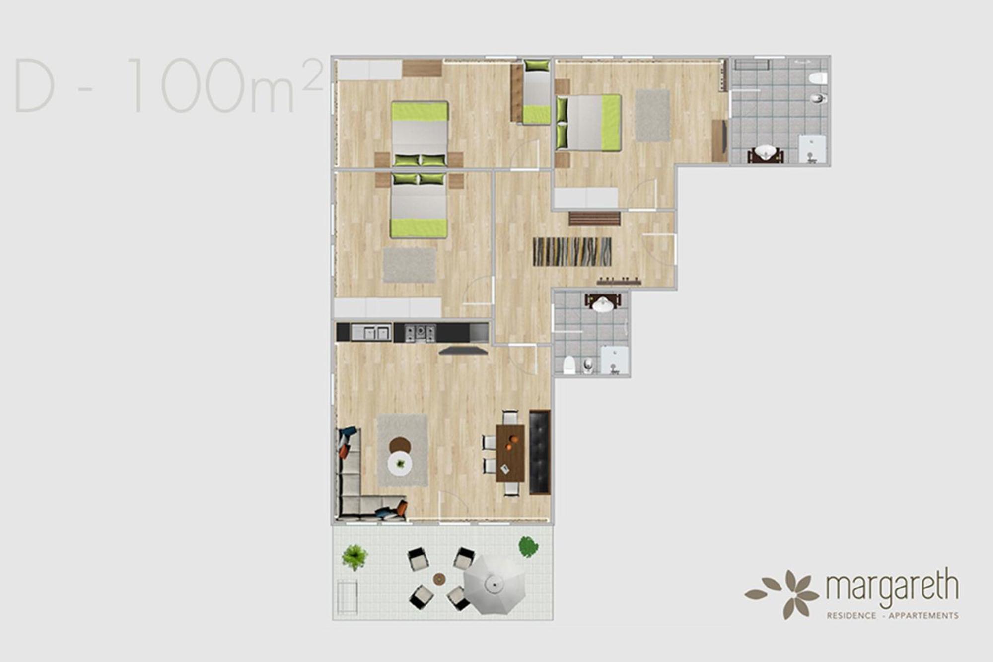 كامبو توريس Residence Margareth الغرفة الصورة